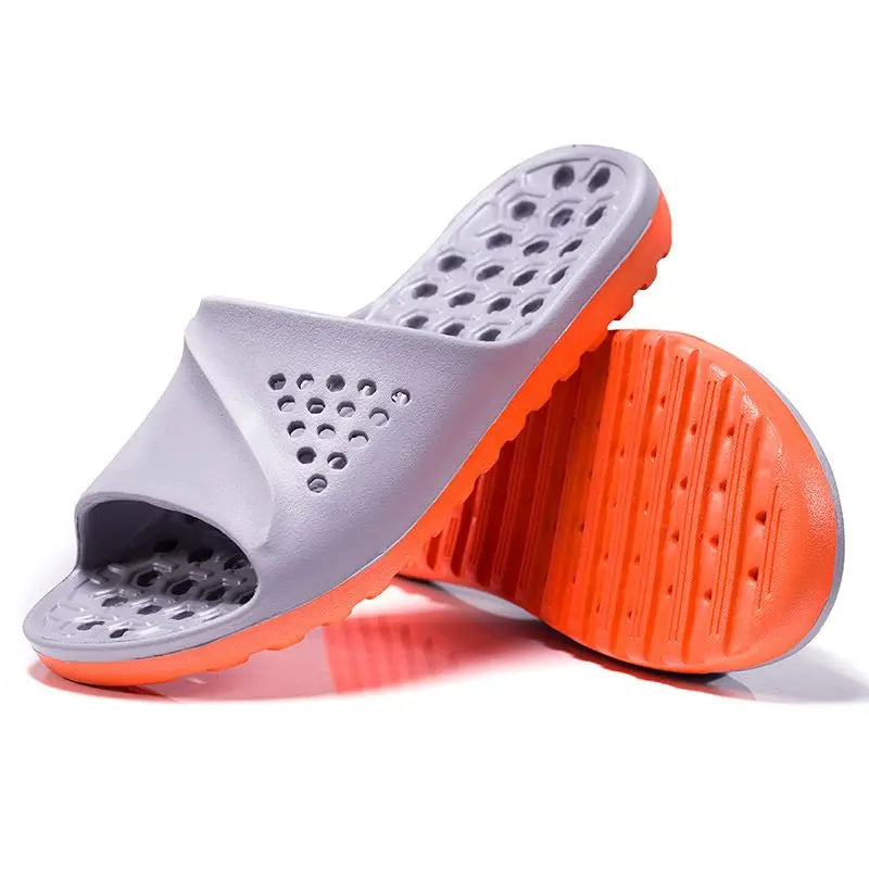 Bathroom Hollow Anti-slip Male Slipper Designer Luxury Trend 2025 Slides High Quality Fashion Adult Casual Clappers Men's Shoe