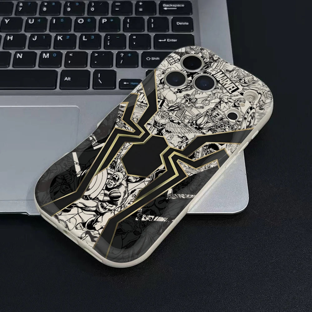 A-Avengers Spider Venoms Men Phone Case for Xiaomi Redmi Note 15 14 13 12 12S 11 Pro Plus 15 15C 14C 13C 12C 4G 5G 3D Wave Cover
