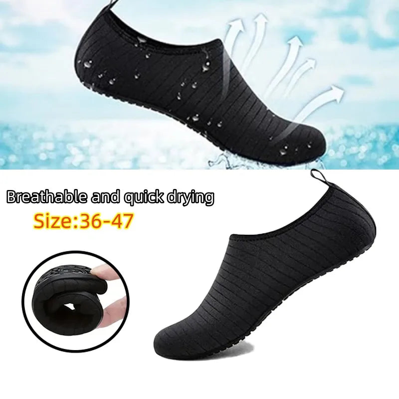 2026 New Beach Water Shoes Unisex Beach Quick-Drying Breathable Swimming Slippers Summer Anti-slip Casual Sports Water Sneakers