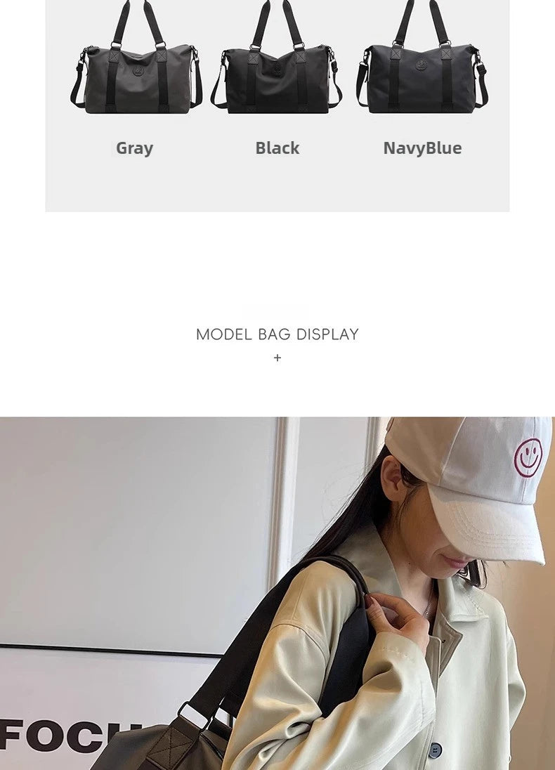 Travel bag Women's short-distance lightweight large-capacity duffel bag Men's business travel handbag Sports fitness backpack