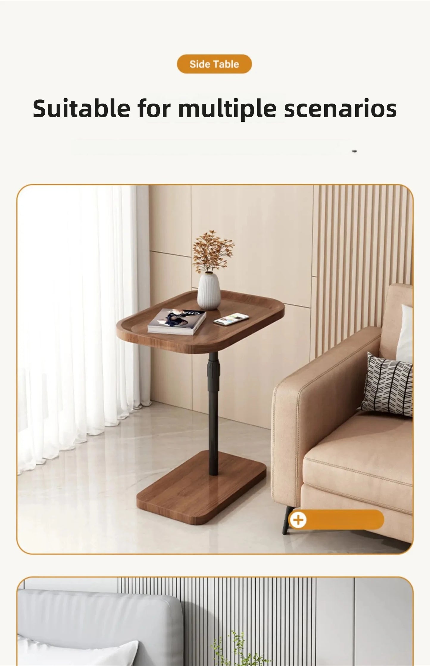 Minimalist Modern Sofa Side Table - Luxury Coffee Tea Table Small Shelves Rugged Durable Living Room Furniture