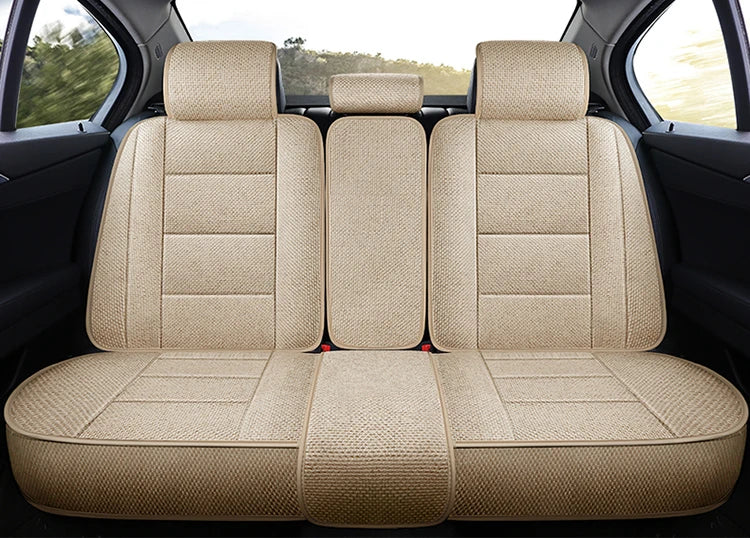 Universal Flax Car Seat Cover For Suzuki Grand Vitara SX4 Swift Ignis Auto Accessories Interior Breathable Protector Pads 차량용품