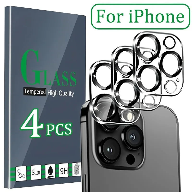 Tempered Glass Camera Lens Protector for Iphone16 15 14 13 Plus Pro Max HD Camera Tempered Glass Anti-scratch Film for IPhone