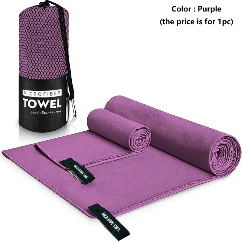Quick-Drying Sports Towel 40x80/76x152CM Blue Grey Green Orange Swimming Gym Fitness Camping Running Beach Washcloth Towels
