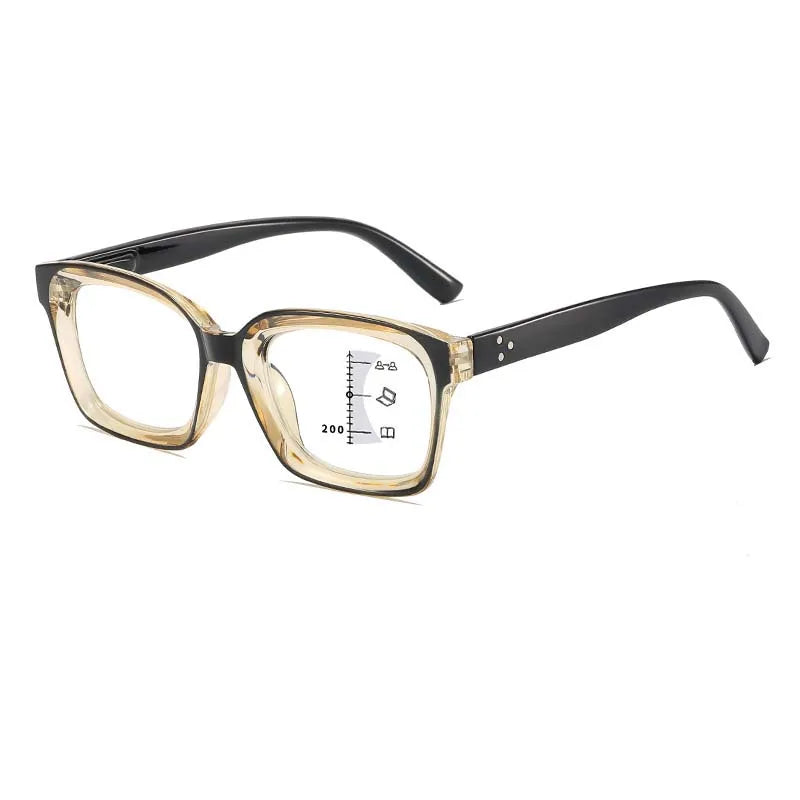 Fashionable Far and Near Dual-use Multifocal Reading Glasses New Anti Blue Light High-definition Eye Protection Glasses