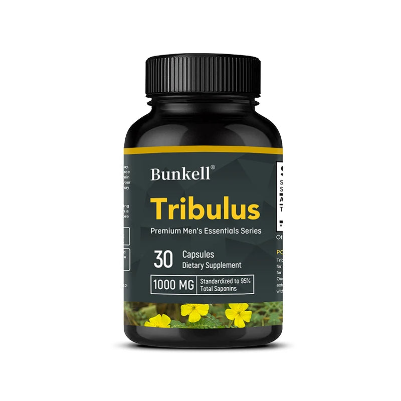 Tribulus Terrestris Capsules - Boosts Energy, Improves Mood, Enhances Endurance and Athletic Performance - 120 Capsules