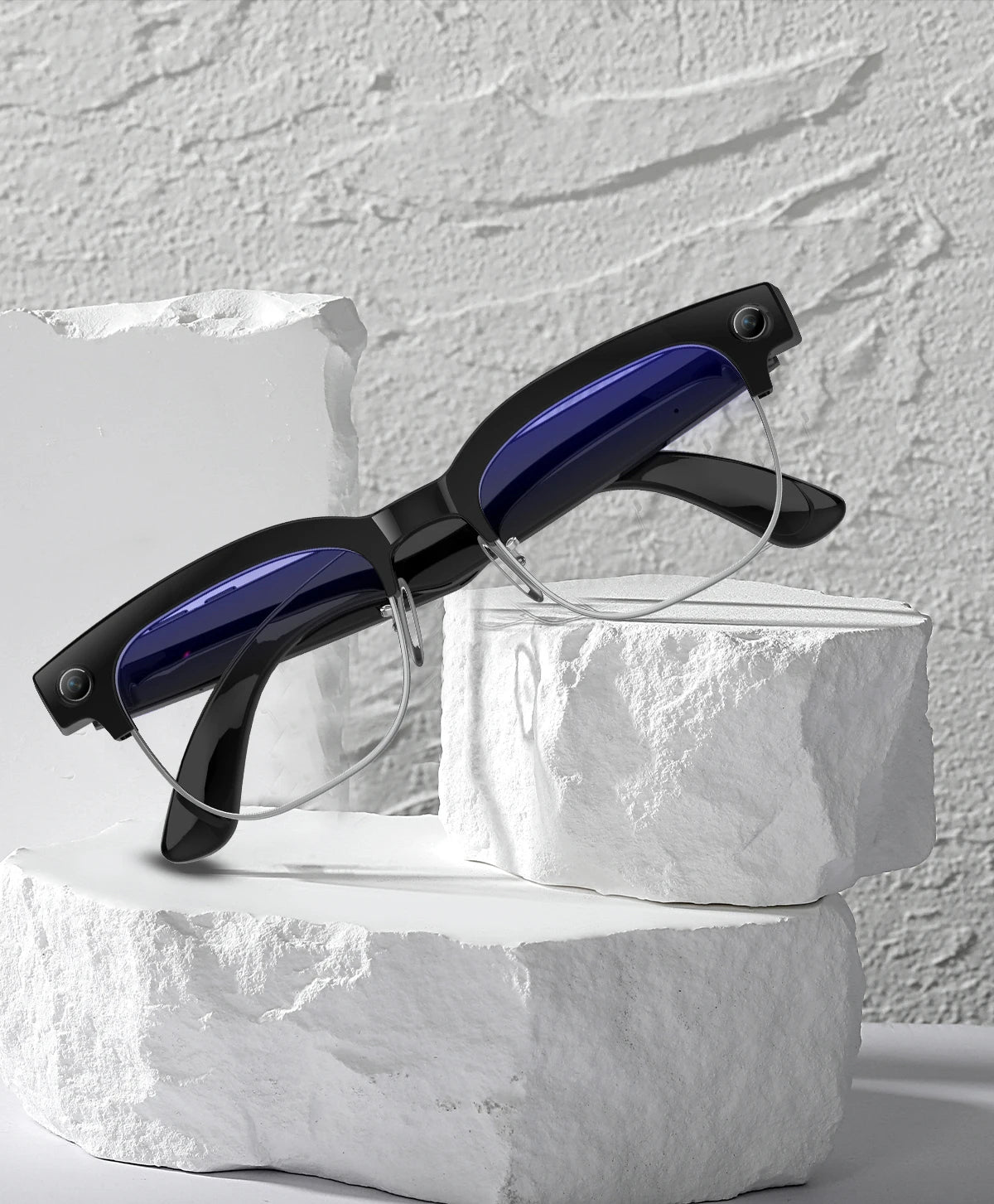 2025 New Intelligent AI Glasses 800W Pixel Camera HD 4K Video Recording AI Translation Music Control Intelligent Wearable Device