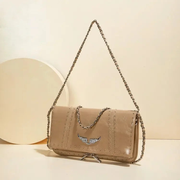 2026 Commuter Crossbody Diaper Bag Women's Luxury Leather Tote Vintage Minimalist Designer Large Capacity Elegant Durable