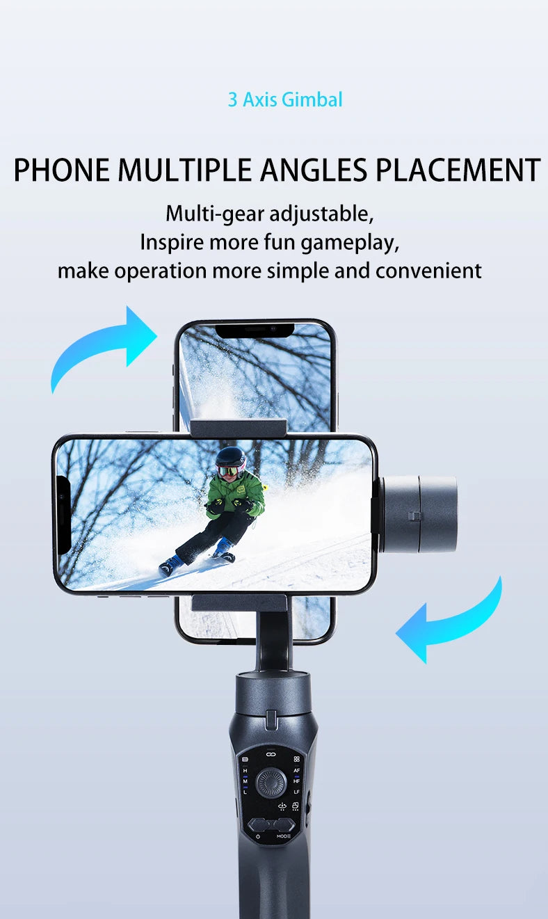 F10 Pro handheld 3-axis Mobile gimbal handy stabilizer for cell phone holder real-time tracking stabilizzatore smartphone Selfie