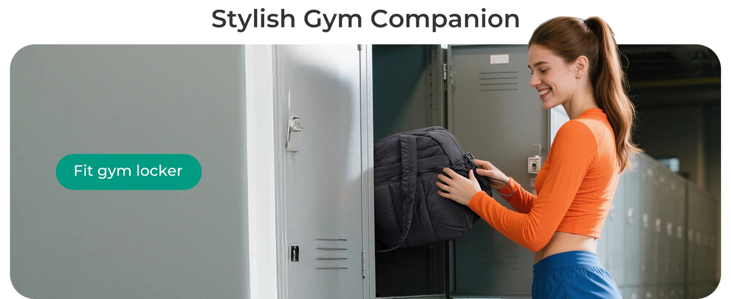 BAGSMART Women Duffle Bag for Travel with Wet Pocket Lightweight Water Resistant Carry on Weekender Gym Bag