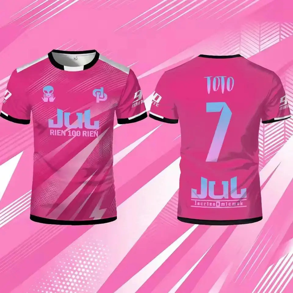 Jul Toto Ninetta 2026 Rien 100 Rien Soccer Jersey Summer Outdoor Breathable Training T-shirt Unisex Crew Neck Tee For Mens Women