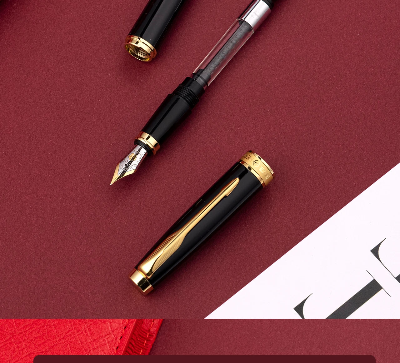 Hero 772 Classic Business Fountain Pen Set- Ideal Corporate Gift，Includes Ink & Classy Gift Box, Perfect for Business/Students