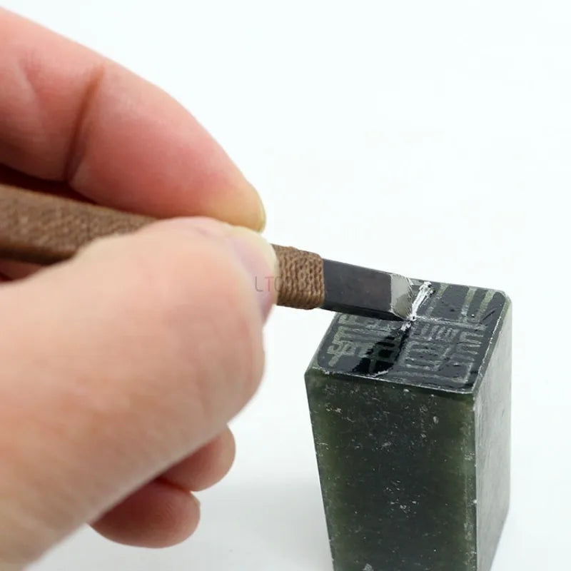 Stone Carving Hand Tools Set Professional Stone Carving Chisel Set 11/7/5/3pc Manganese Steel Woodworking Fine Sculpture Tool