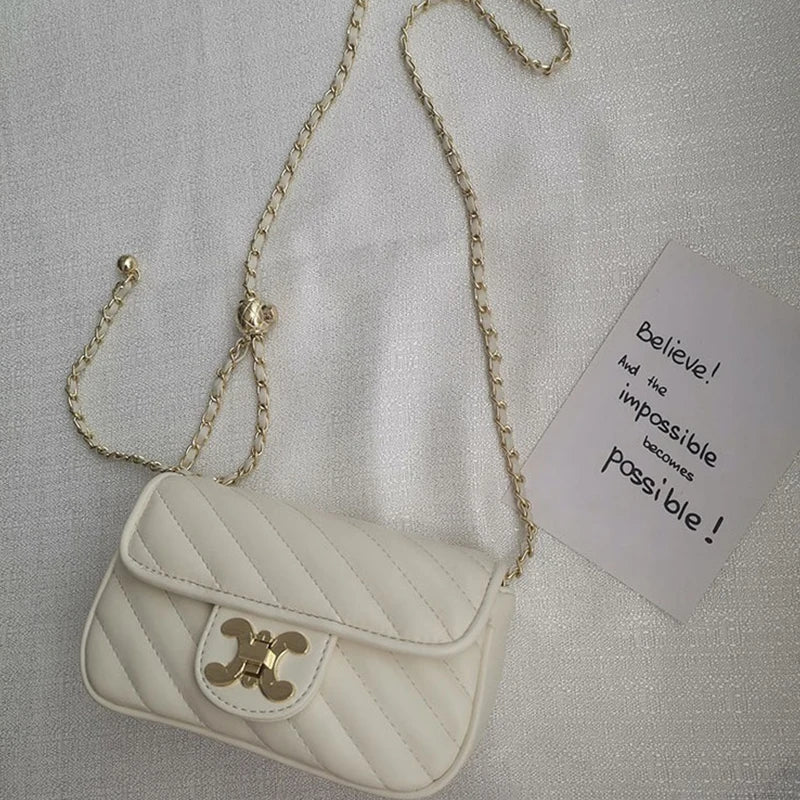 Fashion Women's Bag 2024 New Luxury Designer Bags Adjustable Shoulder Strap Women Shoulder Chain Bag