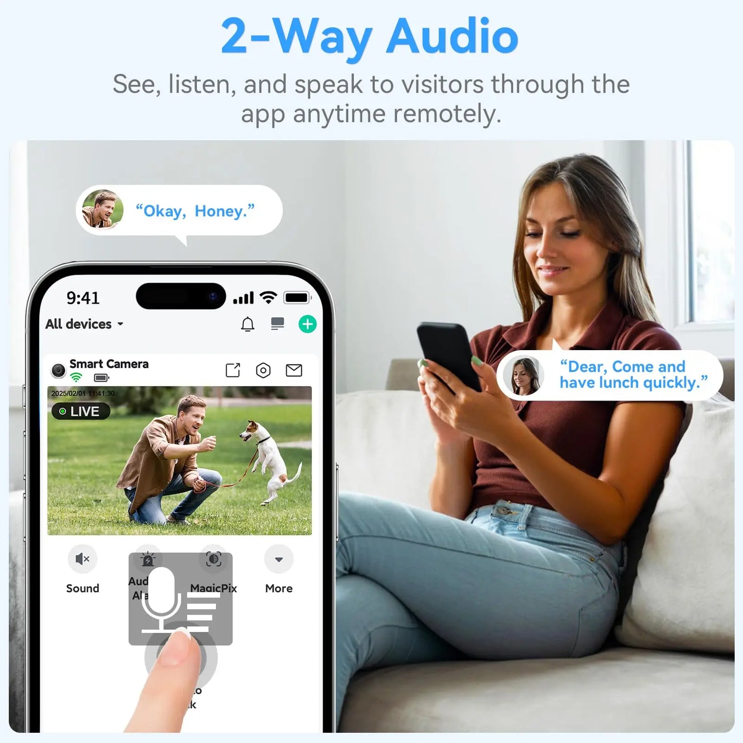 2K Wifi Magnetic Battery Security Camera Indoor/Outdoor 5MP Wireless IP Camera Color Night Vision Motion Tracking Surveillance