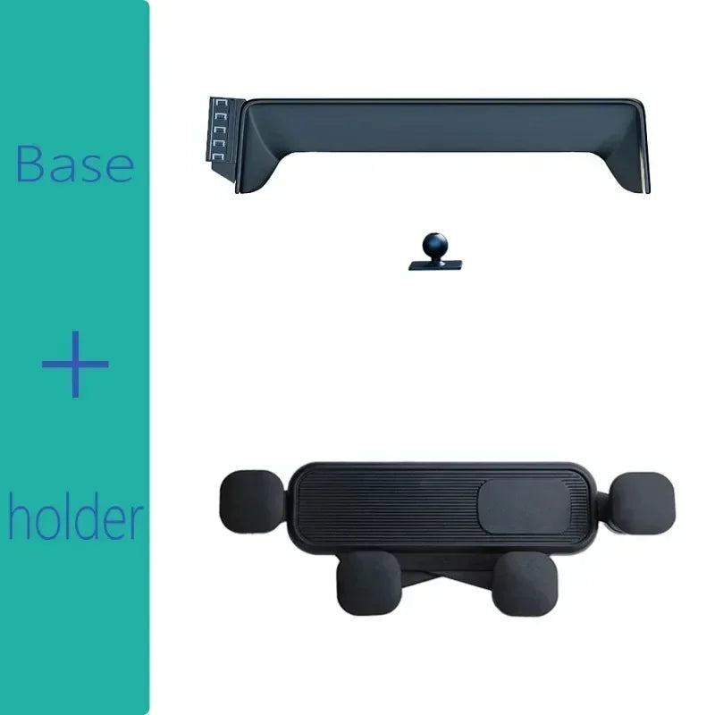 Car Phone Holder Screen Mount For Volkswagen Atlas 2024 2025 Wireless Charging Stand Navigation Bracket Glasses Storage Box