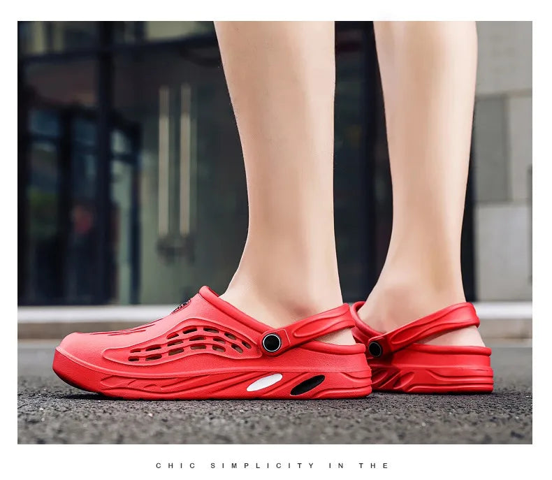 Large Size 36-49 Trend Summer Sandals For Men White Comfortable EVA Casual Clogs Man Lightweight Anti-slip Men's Beach Slippers