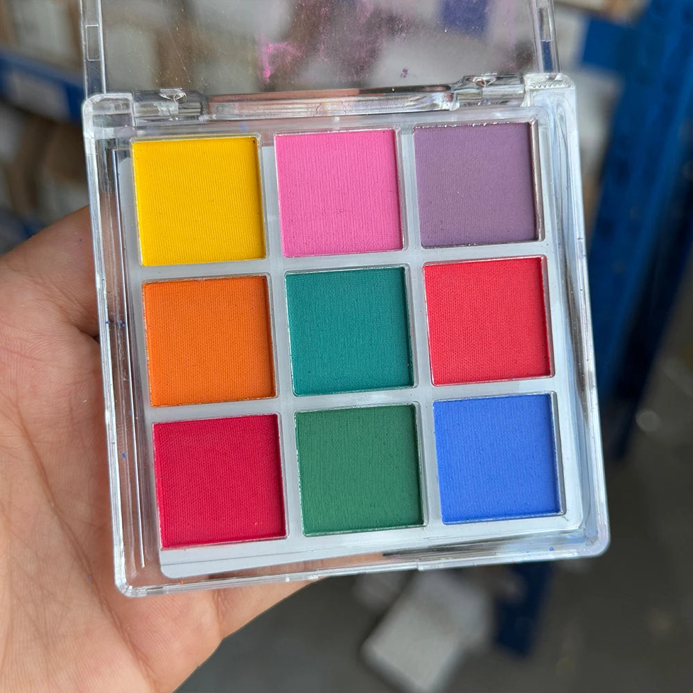 40-Colors Nail Eyeshadow Palette Solid Gradient Nail Art Rubbing Powder - Highly Pigmented Shimmer Makeup Palette Matte Nail Dec