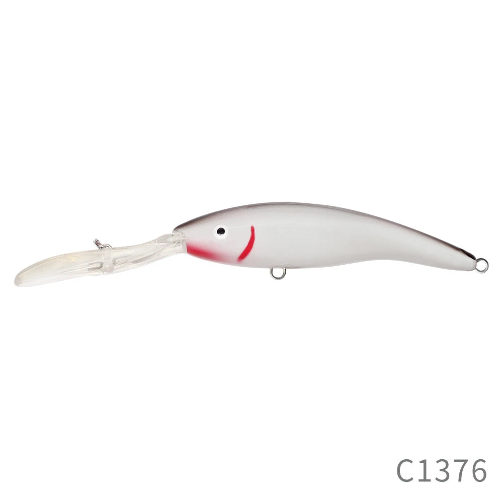 FM33 Deep Tail Dancer Hard Bait 75mm 10g  90mm 14.3g 105mm 23g Deep Diving Minnow Lure Wobbler Bass Pike