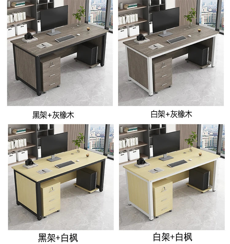 Simple Modern Office Desk Drawers Computer Study Conference Office Desk Reception Bedroom Scrivania Da Ufficio Furnitures