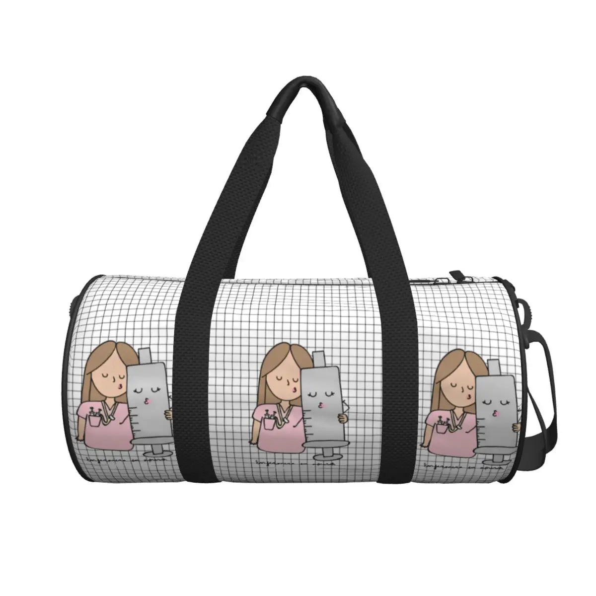 Couple Travel Bag Enfermera En Apuros Doctor Nurse Gym Bag Large Oxford Custom Handbag Colorful Casual Sports Bag