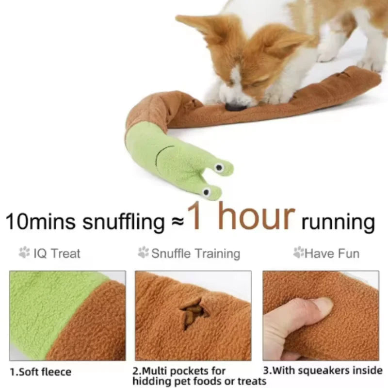Snail Shaped Pet Toys for Dogs And Cats Odor Hiding Training Puzzles Fun Sniffing Mats - Interactive Play for Cats And Dogs