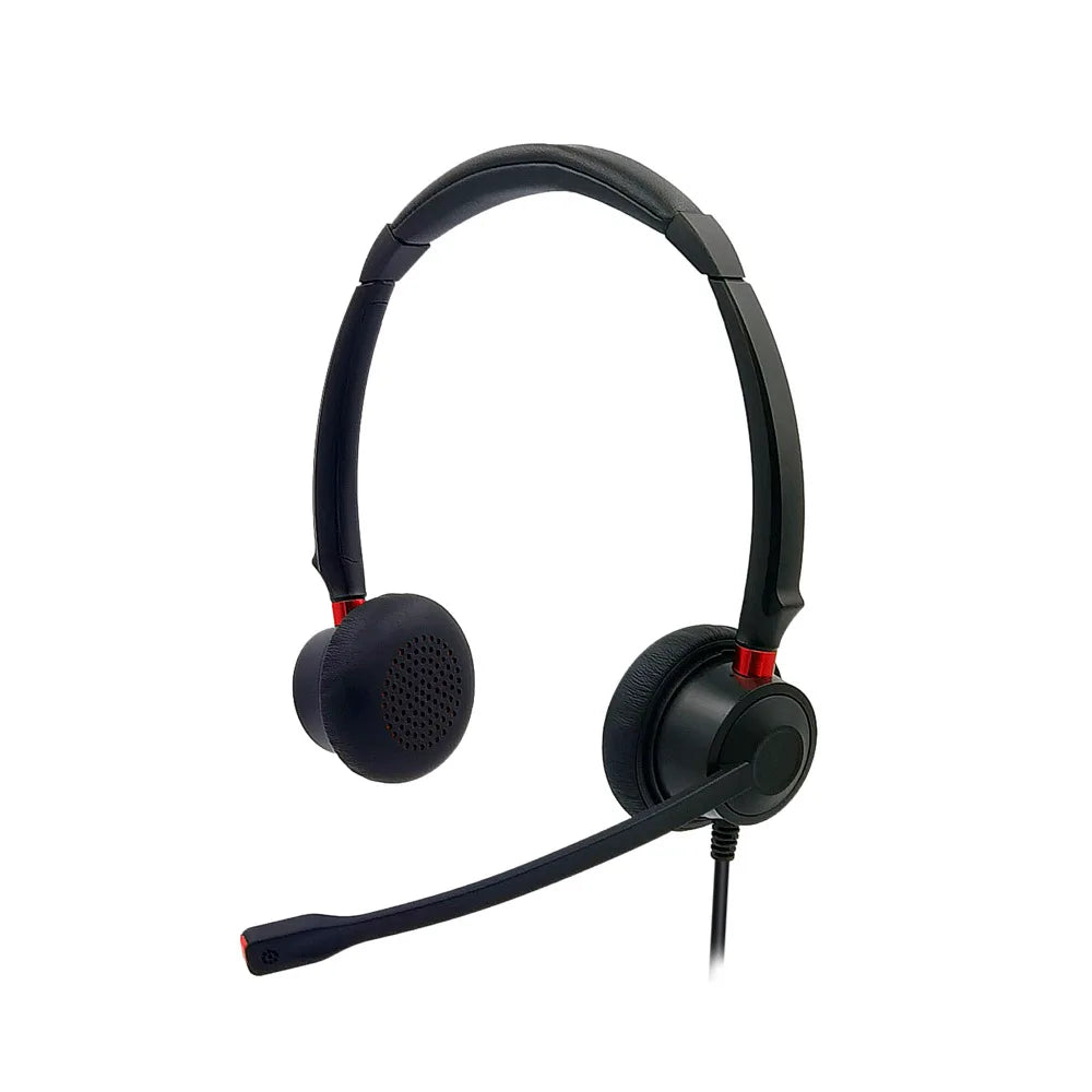 Wholesale phone headphones with USB plug, microphone headphones for call center use