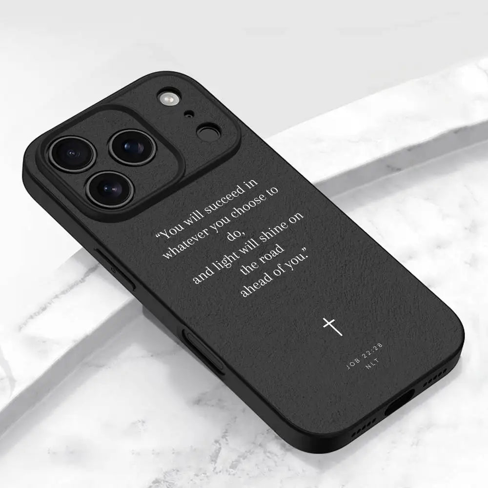 God Jesus Bible Verse Phone Case For iPhone 17 16 15 11 12 14 13 Pro Max Mini XS XR 7 Plus 16E Shockproof Silicone Cover Fundas