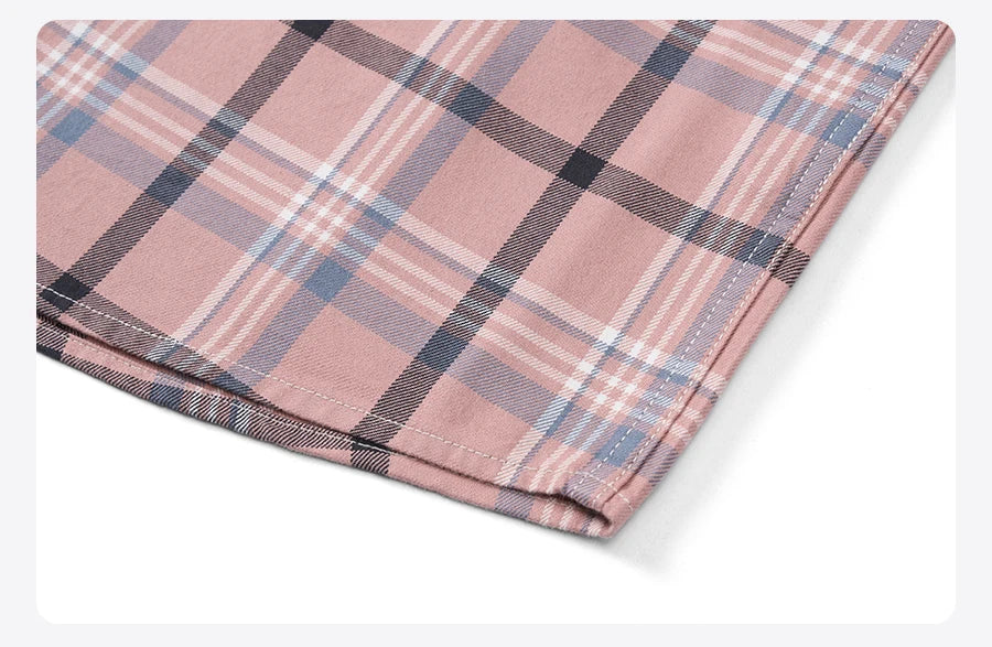 SIMWOOD 2025 Autumn New Oversize 100% Cotton Fabric Plaid Shirts Men Washed Vintage Check Shirts