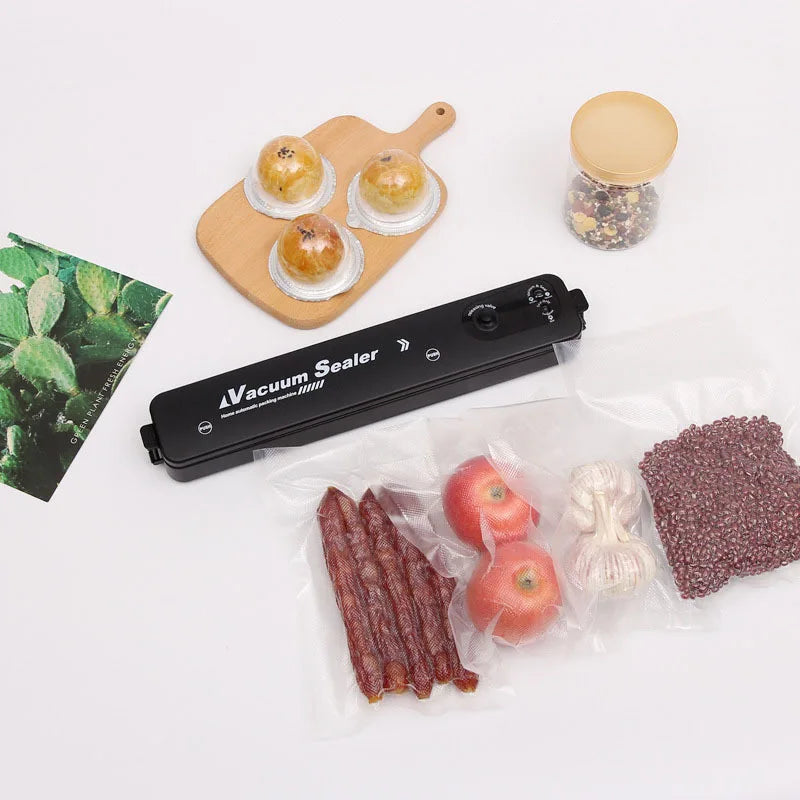 Automatic Vacuum Sealer Machine Food Vacuum Sealer For Food Saver Air Sealing System For Food Storage Dry  With 10pcs Seal Bags