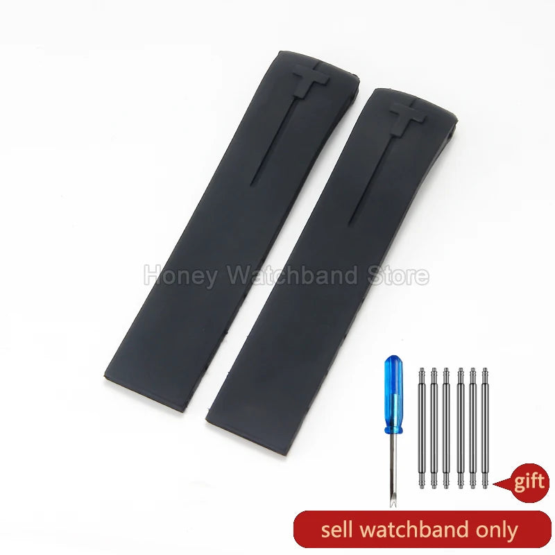 Flexible Comfortable Silicone Bracelet for Tissot T-Touch Blue Orange T013 T047 T121 Watchband Special Interface Sweat Resistant