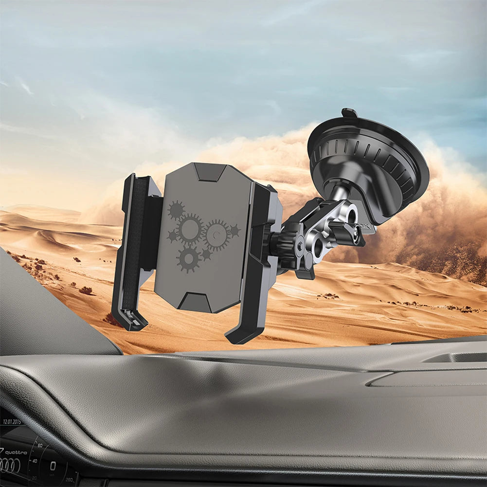 Car Phone Holder Strong Suction Cell Phone Mount 360° Rotation Cell Phone Holder Adjustable for Car Window Windshield