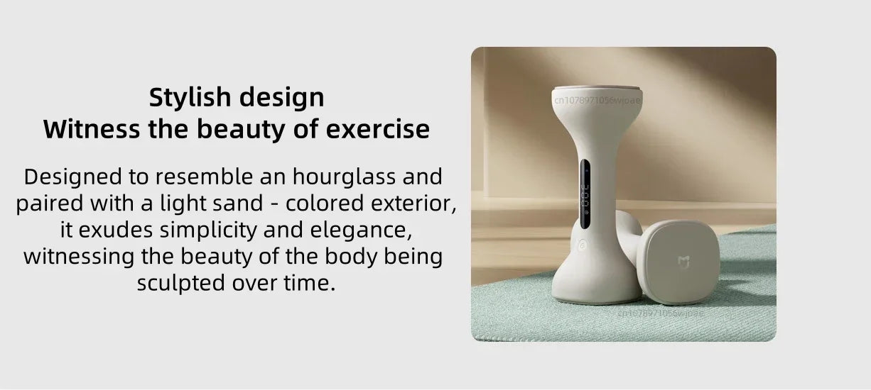 Mijia Intelligent Dumbbell Set 1KG Adjustable Weight Intelligent Sports Fitness Training Equipment Suitable for Mi Home APP