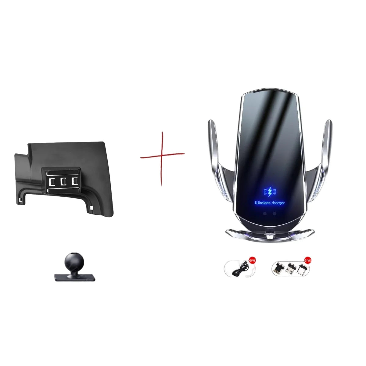 For Volkswagen VW Touareg 7P 2011-2018 2016 2017 Car Phone Holder Special Fixed Bracket Base Wireless Charging Cars Accessories