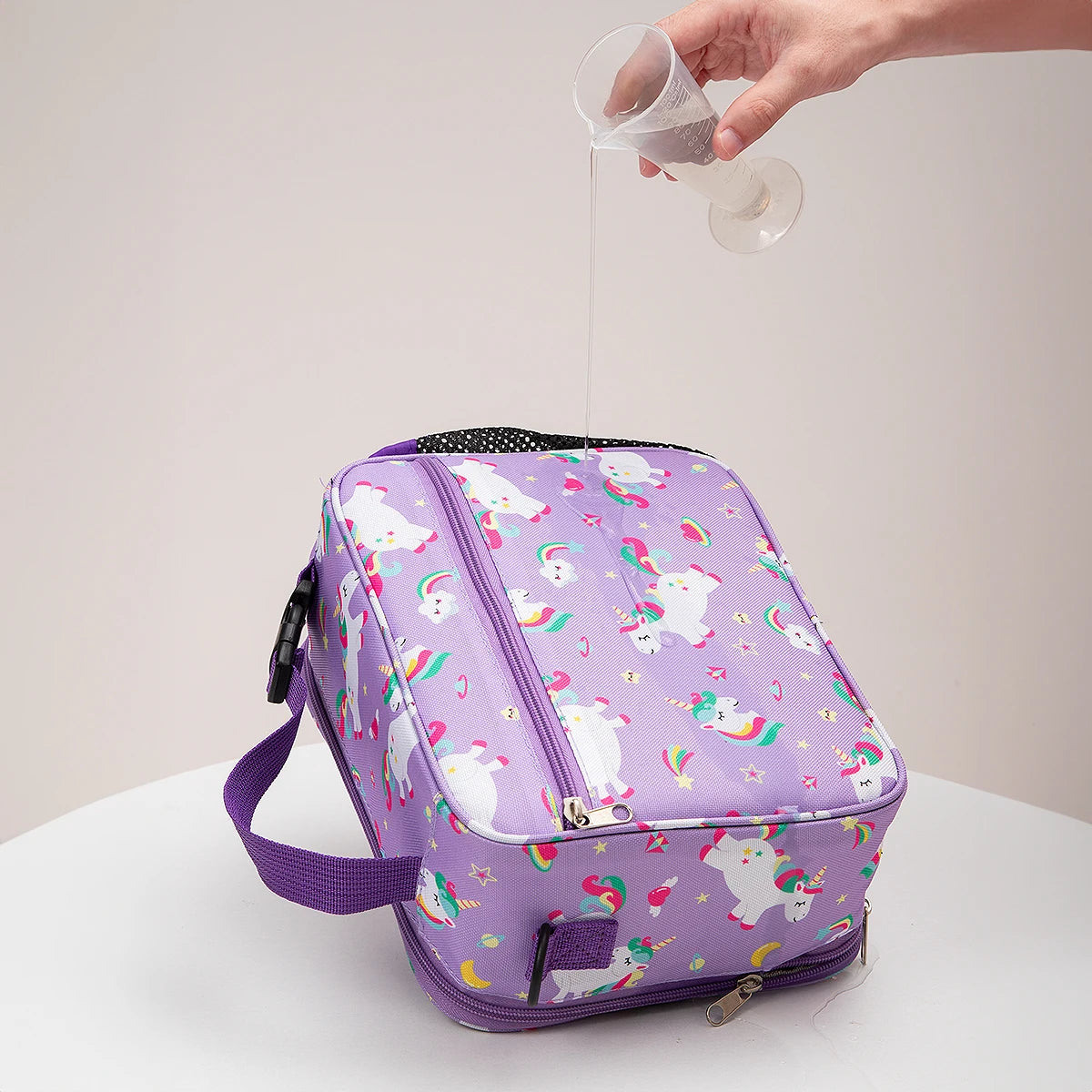 Cartoon Insulated Lunch Bag for Student Portable Food Thermal Box Waterproof Office Lunchbox With Shoulder Strap Insulated Case