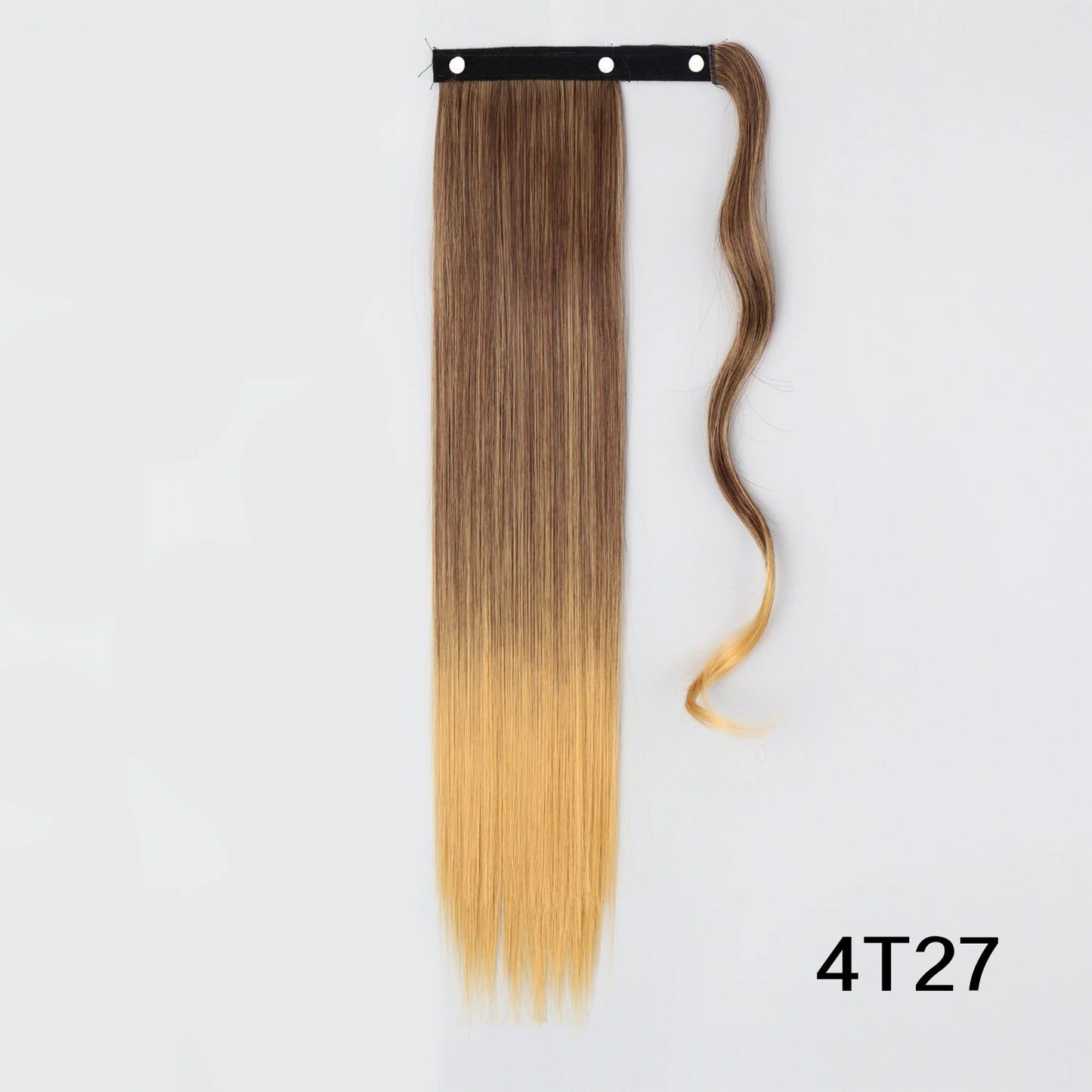 MERISIHAIR Synthetic 22 34 inches Long Straight Ponytail Extensions Heat Resisting Ponytail Brown Blonde Hair Women