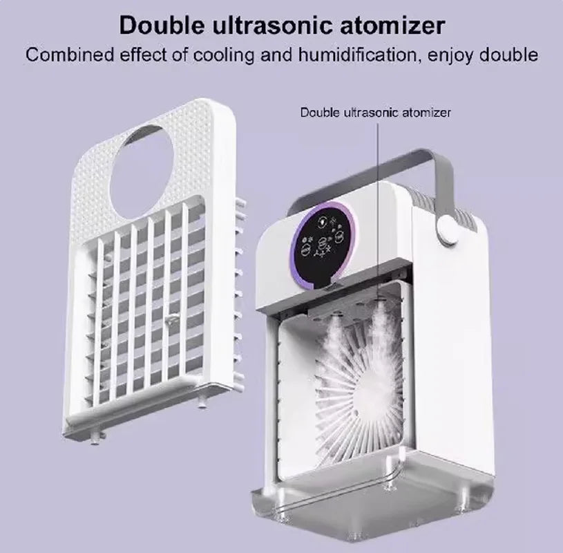 Home desktop air conditioning fan dormitory USB mini electric fan refrigeration air conditioning office small mobile air cooler