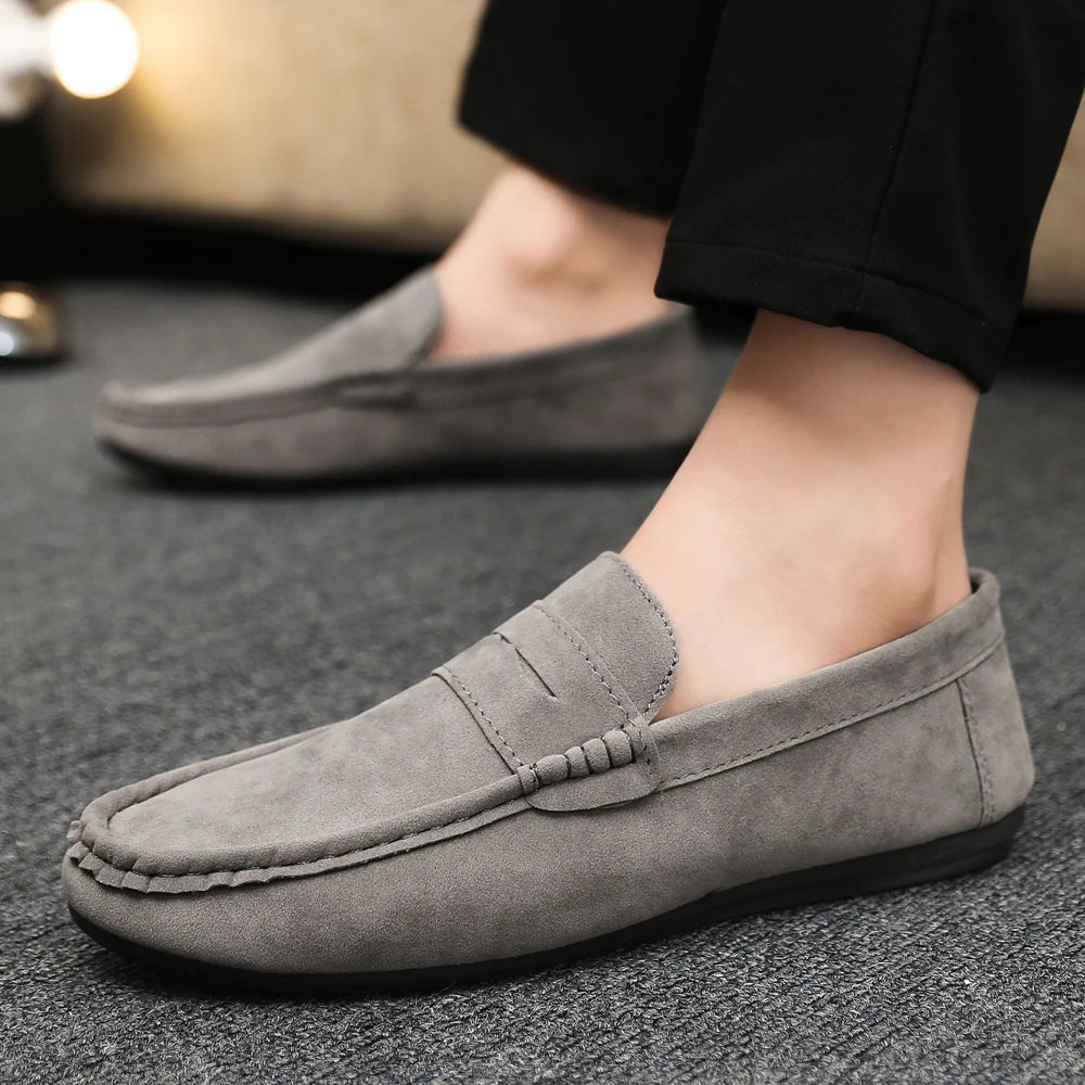 Men Loafers Soft High Quality Spring Autumn Shoes Men Casual Shoes Warm Slip on Flats Driving Shoes Large Size chaussure hommes