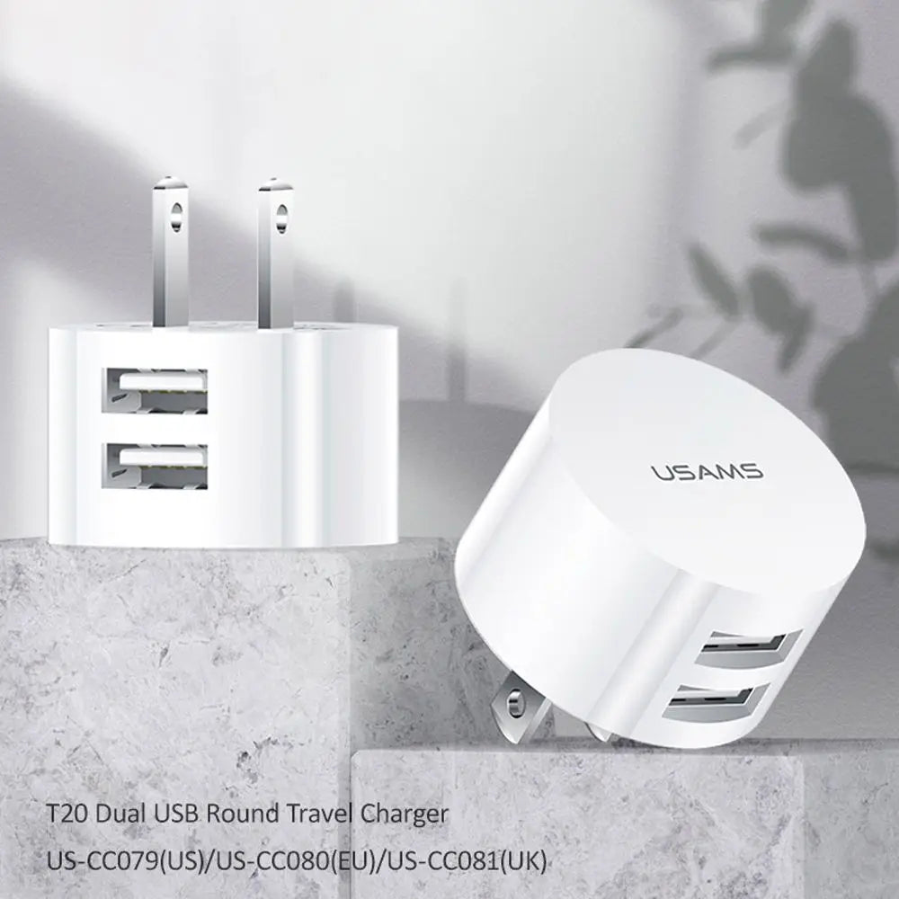5V 2.1A Dual USB Charger Quick Charge Wall Charger Mobile Phone Charging Mini Adapter Travel Charger