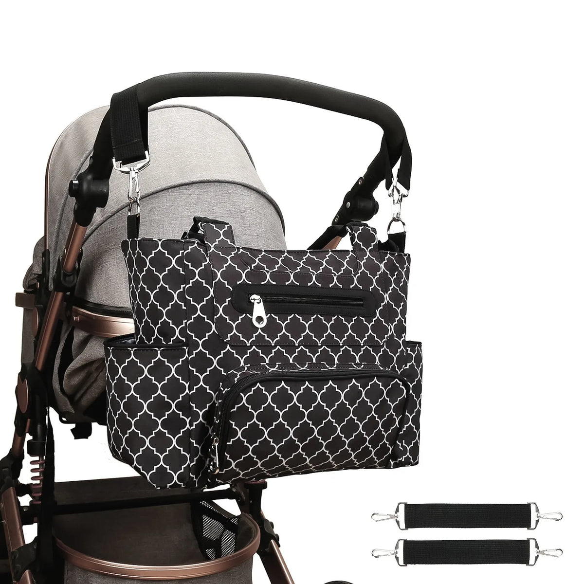 Women Shoulder Bag Travel 7 Pcs/Set Baby Diaper Bags Go Out Large Capacity Newborn Nappy  Bag with Changing Pad Multi-functional
