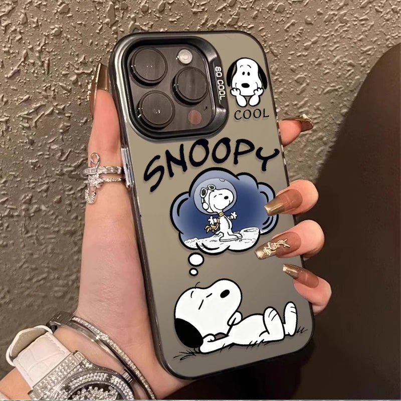 Anime Funny Dog Cool S-Snoopy Hard Phone Case for Xiaomi Redmi Note 15 14 13 12 10 9 Pro Plus 4G 5G 12S 11S 10S  9S Matte Cover