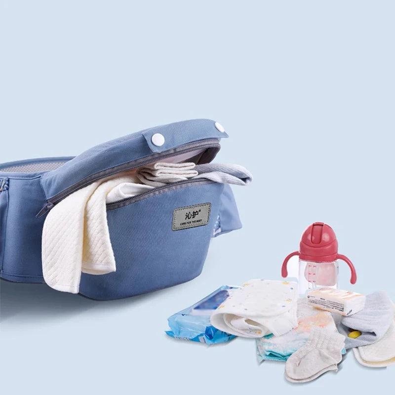 Baby Carrier Waist Stool With Storage Bag Kangaroo Shoulder Swaddle Sling Infant Kid Wrap Ergonomic Backpack Hipseat