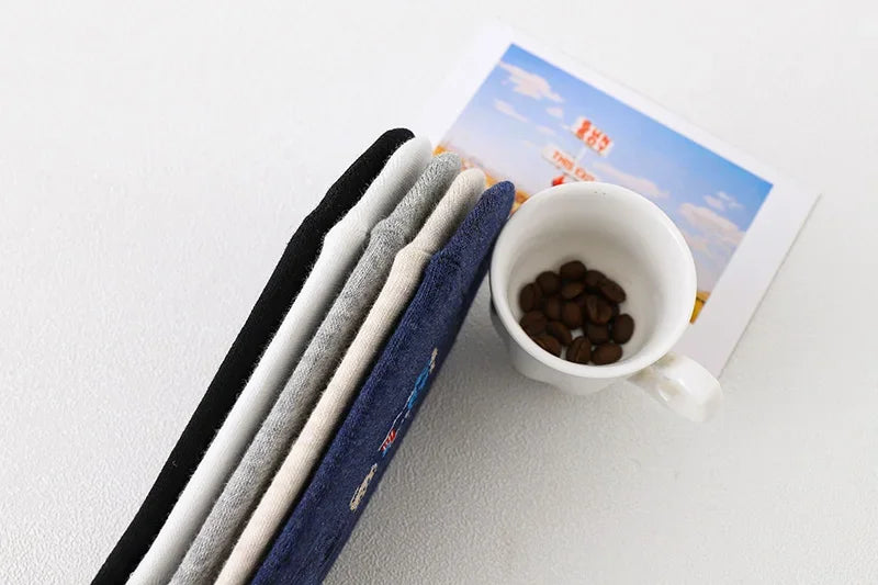 5 Pairs Unisex Men Socks 5 Colors Summer New Cartoon Bear Cotton Boat Socks Light Comfortable Sweat-absorbent Invisible Socks