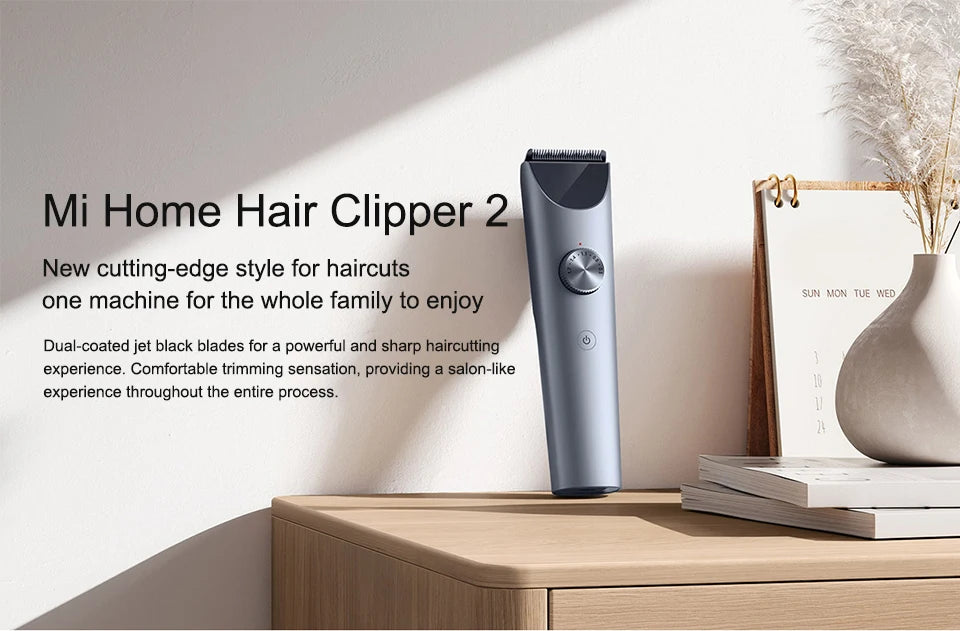 NEW MIJIA Hair Clipper 2 Hair Trimmer Professional Beard Cut Machine IPX7 Waterproof Wireless Haircut Machine Mijia Clipper 2