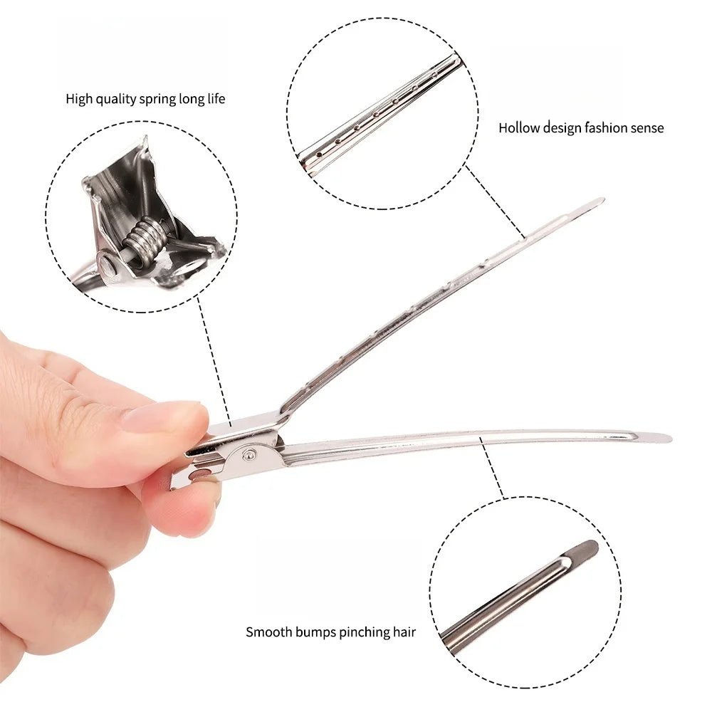 12/35/50/70/80Pcs Positioning Metal Hair Clips Hairpins for Women Styling Tools Barber Hair Cut Clamps DIY Curls for Salon