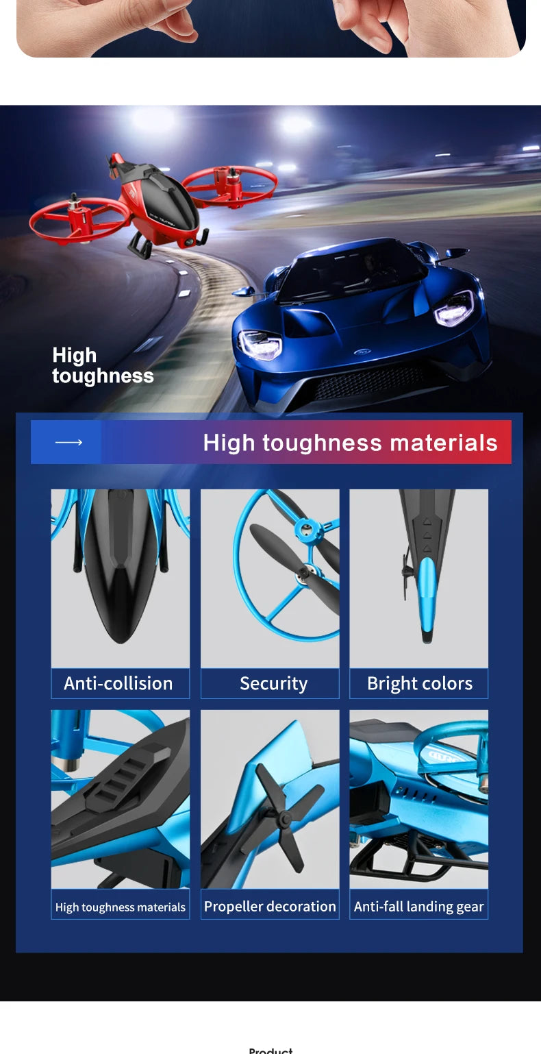 4DRC Mini M3 Drone RC Helicopter 2.4G 3D Aerobatics Altitude Hold Helicopter with Camera Remote Control drone Toys with Blue/Red