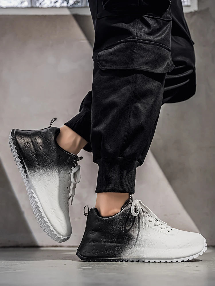 Men's Casual Sports Shoes Are Lightweight Comfortable Printed Trendy Versatile and Easy To Match with Street Style