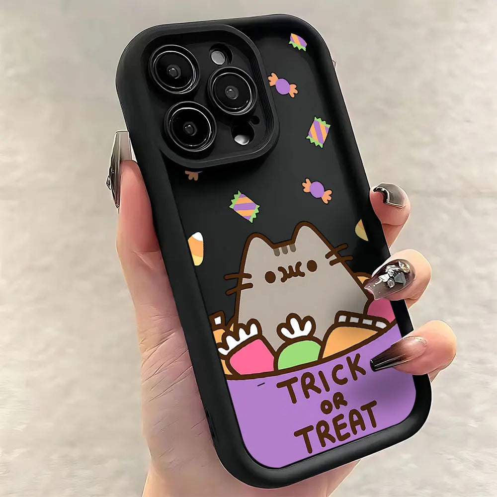Funny Lovely Pusheen Cat Phone Case For Xiaomi Mi 15 14 13 12 11 Lite Poco M6 X7 X6 F4 F5 X3 X4 X5 C40 GT Pro Ultra 4G 5G Cover