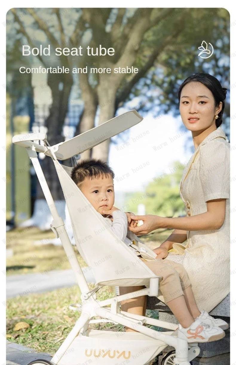 2025 new high-view baby stroller Ultra-light foldable travel stroller Portable outdoor baby Carriage Comfortable stroller