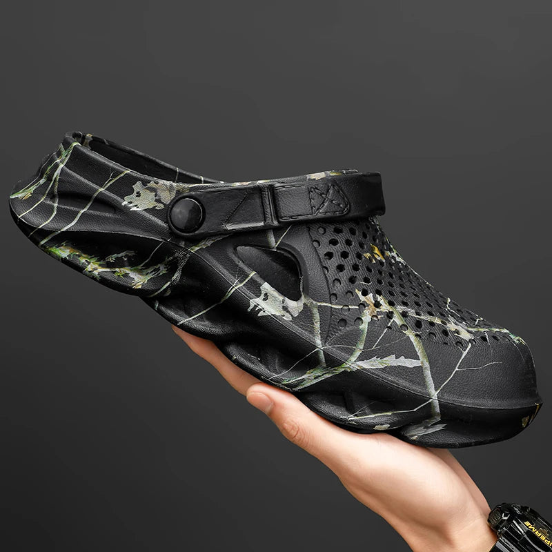 Men's Summer Sandals Clogs Men Women Breathable EVA Thick and Soft Sole Slippers Beach Water Shoes Couple's Clogs Big Size 47